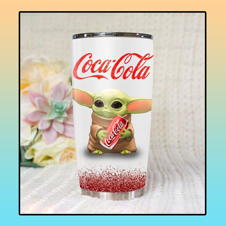 Baby yoda coca cola tumbler1