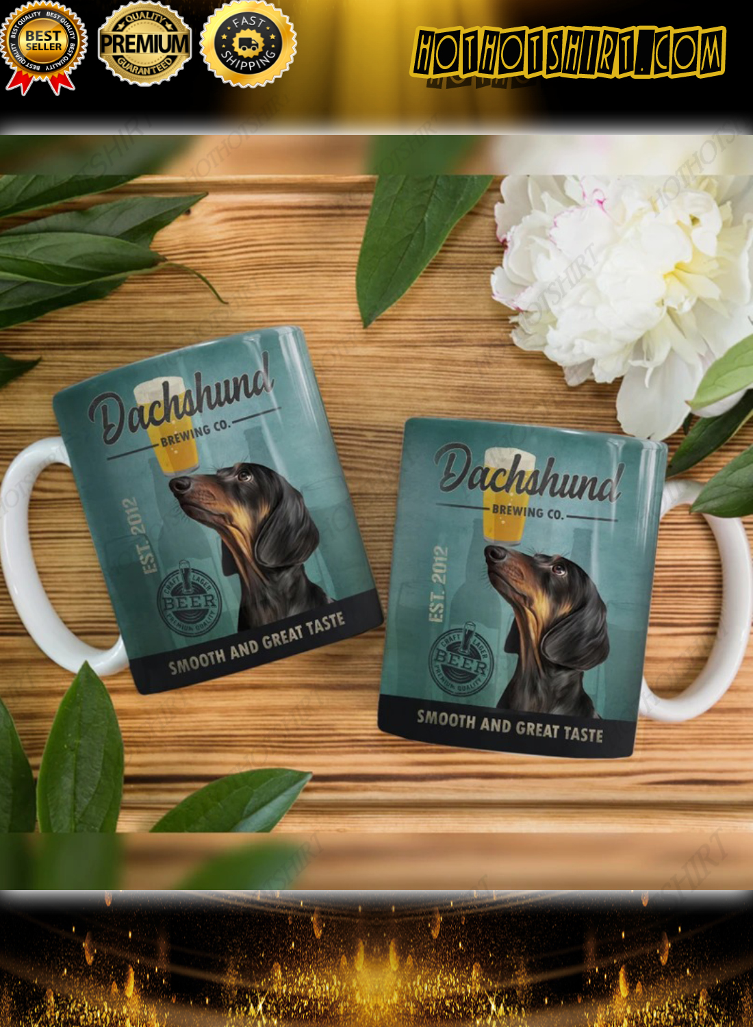 Dachshund Dog Brewing Company Mug 2