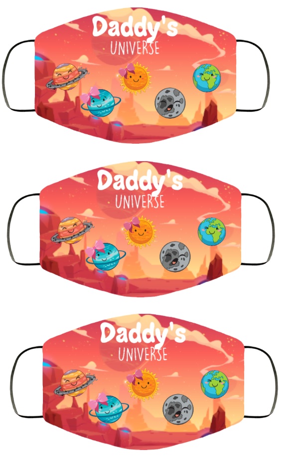 Daddy's Universe face masks
