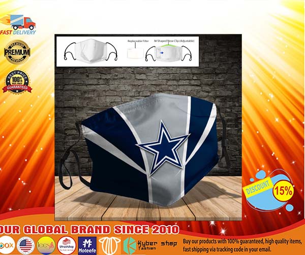 Dallas Cowboys face mask - LIMITED EDITION 8