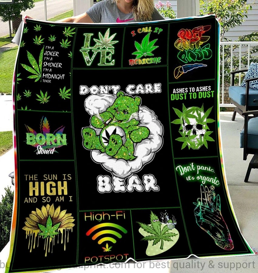 Don’t care bear love bud quilt blanket – Hothot 230920