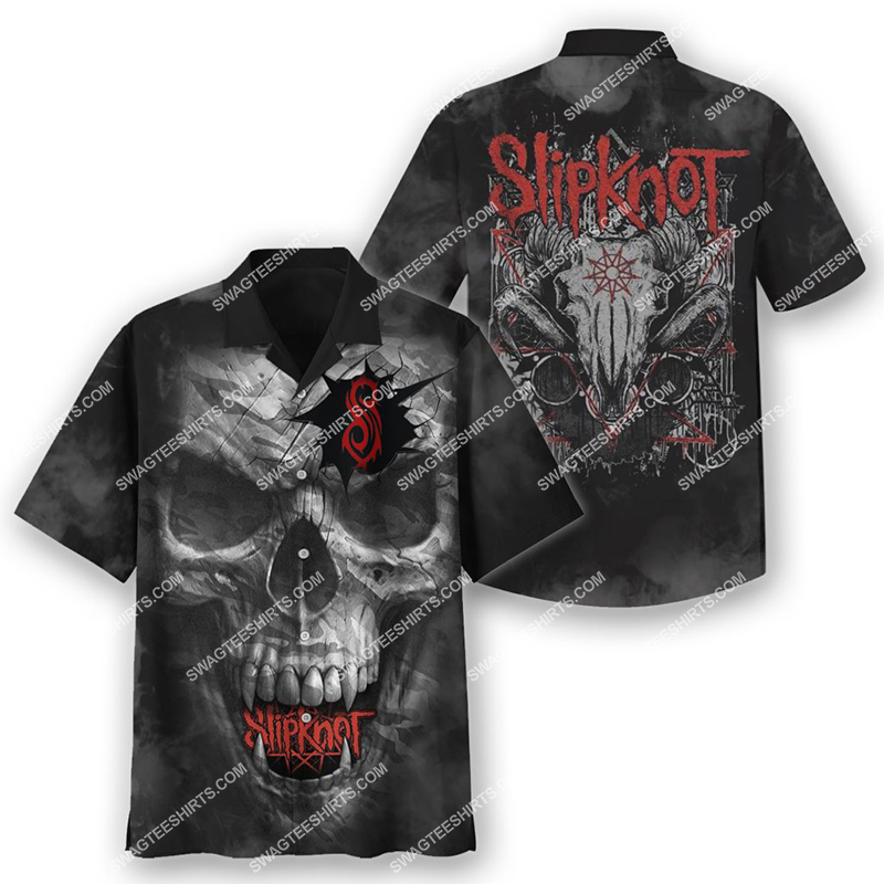 satanic skull slipknot full print hawaiian shirt 2(1)