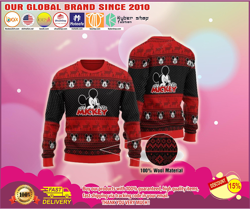 Mickey mouse ugly christmas sweater 1