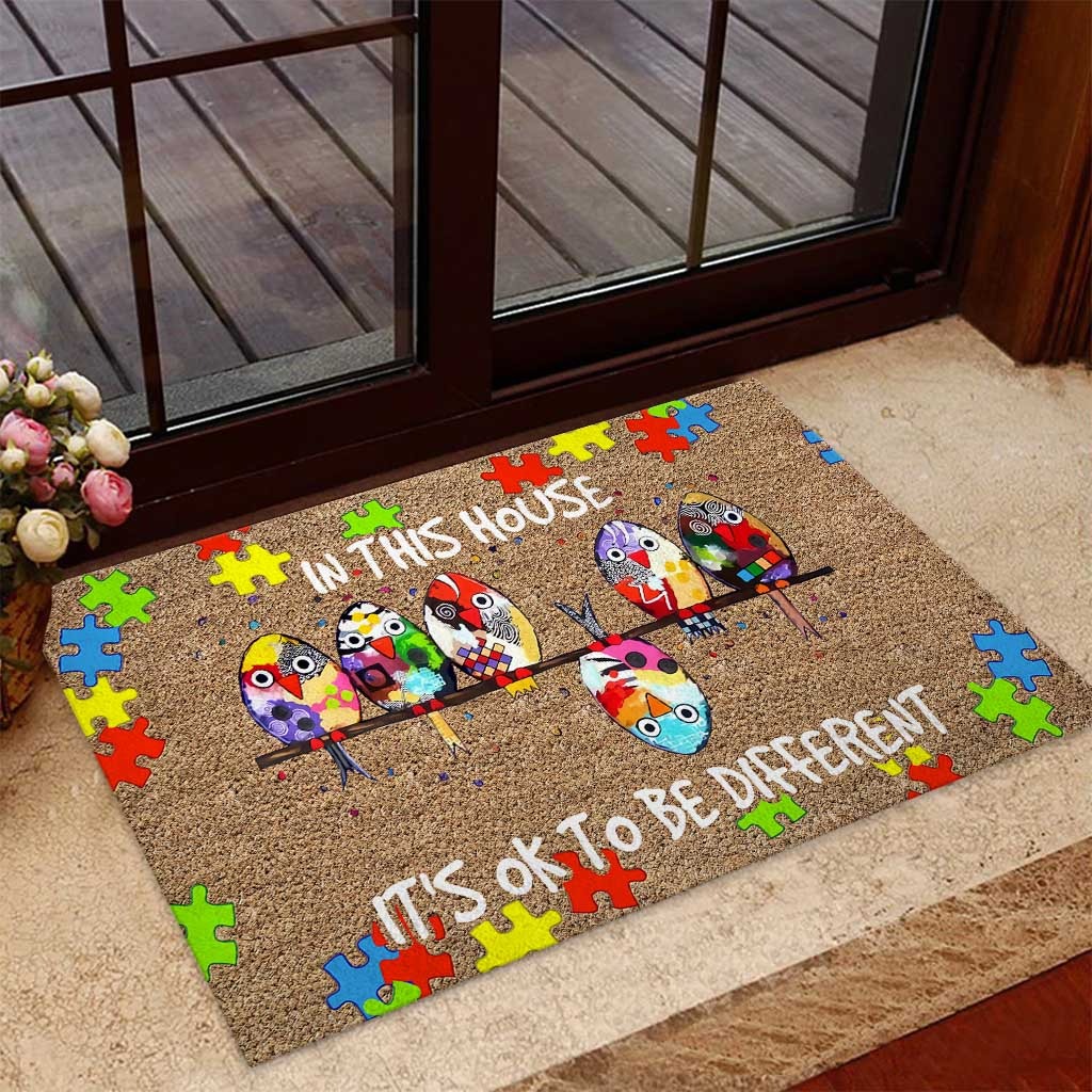 In this house it’s ok to be different doormat – LIMITED EDITION