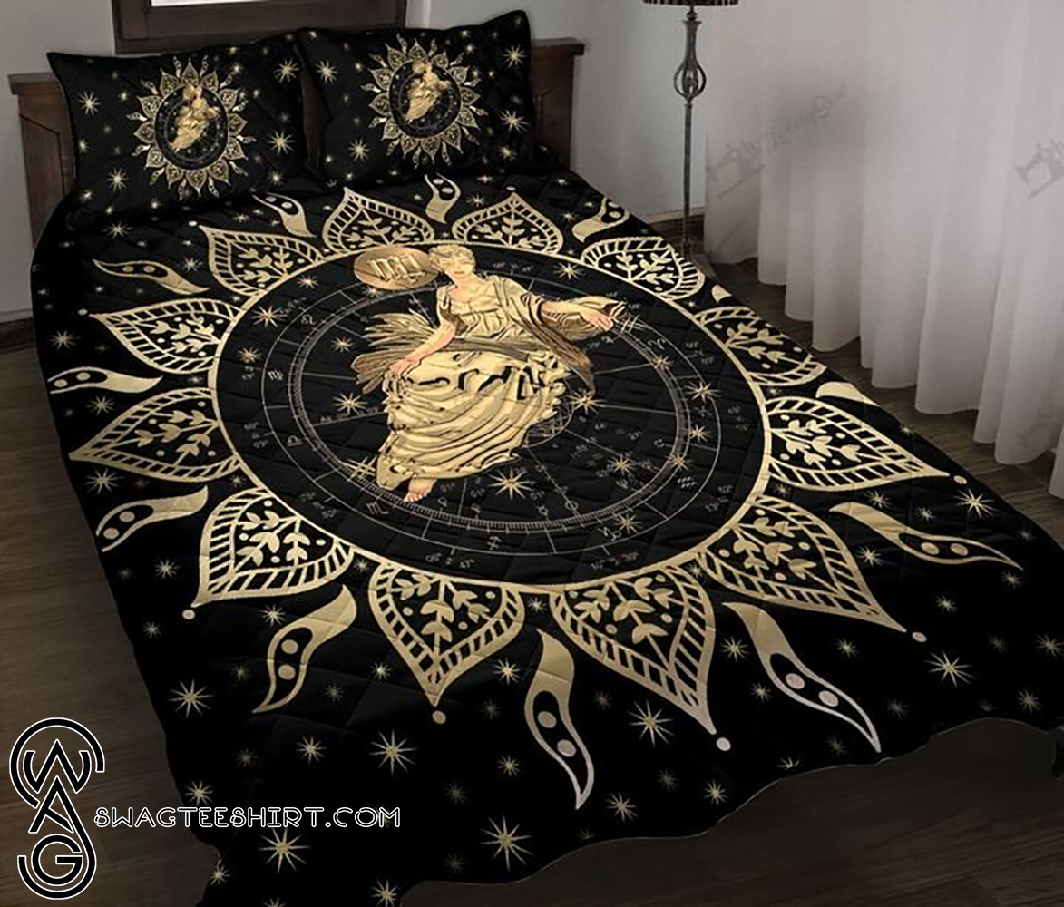 Virgo horoscope galaxy full printing quilt – Maria
