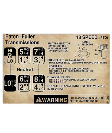 Eaton Fuller transmission poster