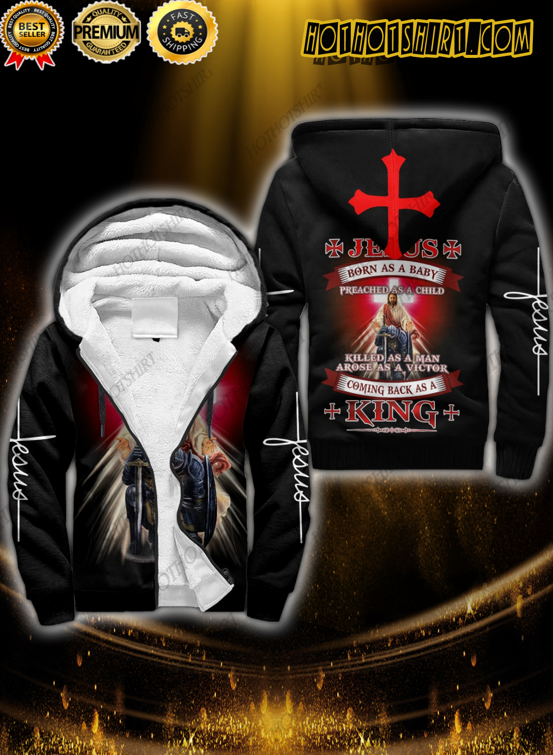 Easter Jesus born as a baby coming back as a king 3d all over printed hoodie 3