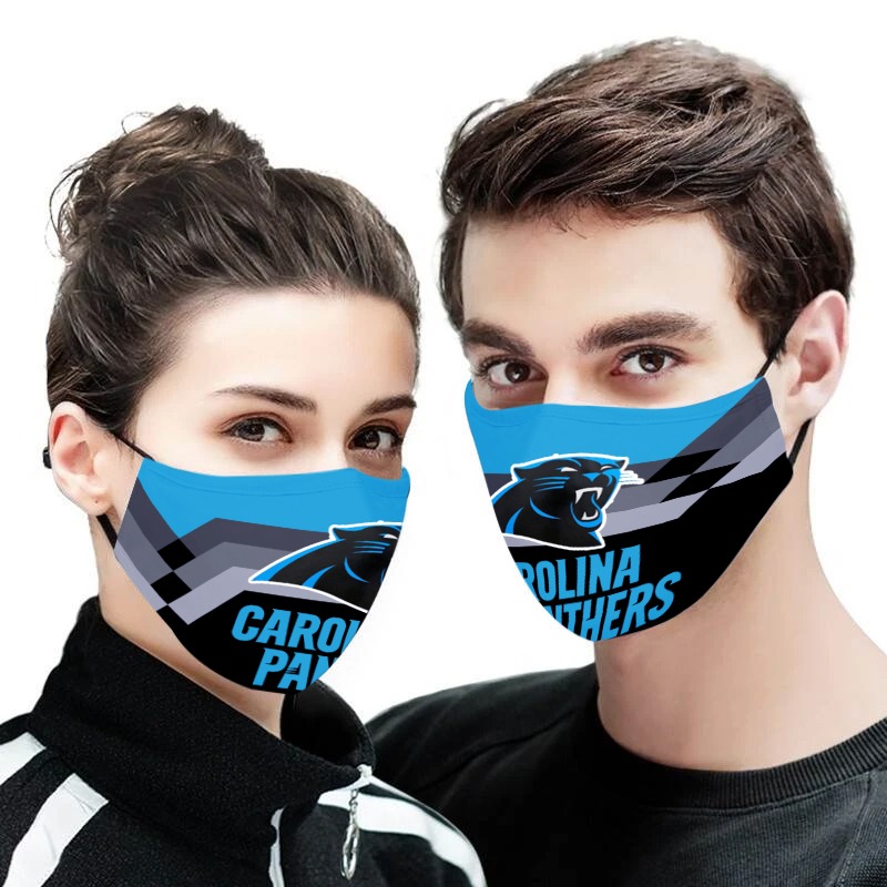 NFL carolina panthers anti pollution face mask