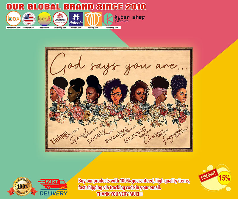 Black girl god says you are poster3