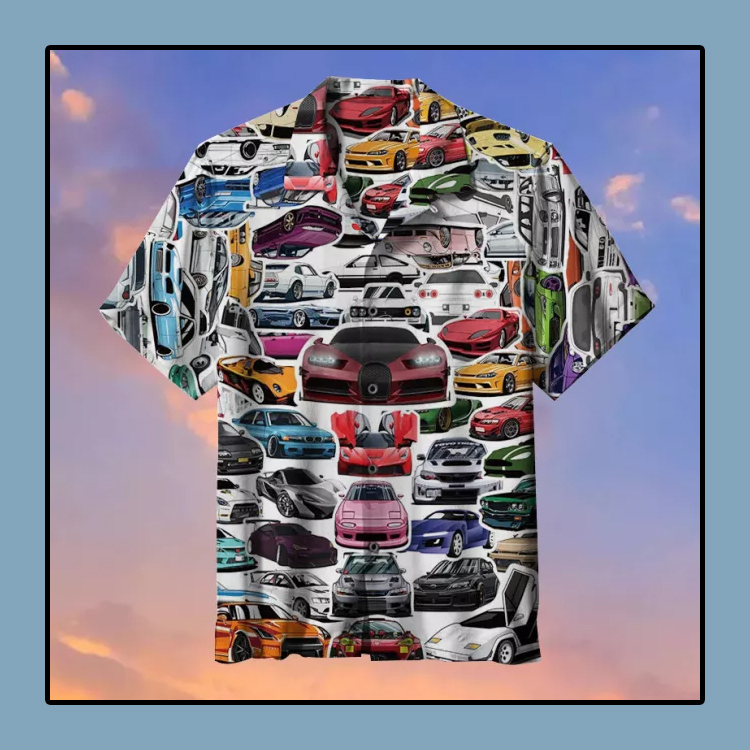 Racing Car Commemorative Hawaiian Shirt4