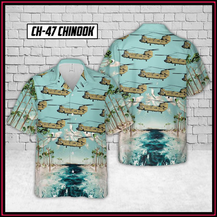 Ch-47 chinook us army hawaiian shirt2