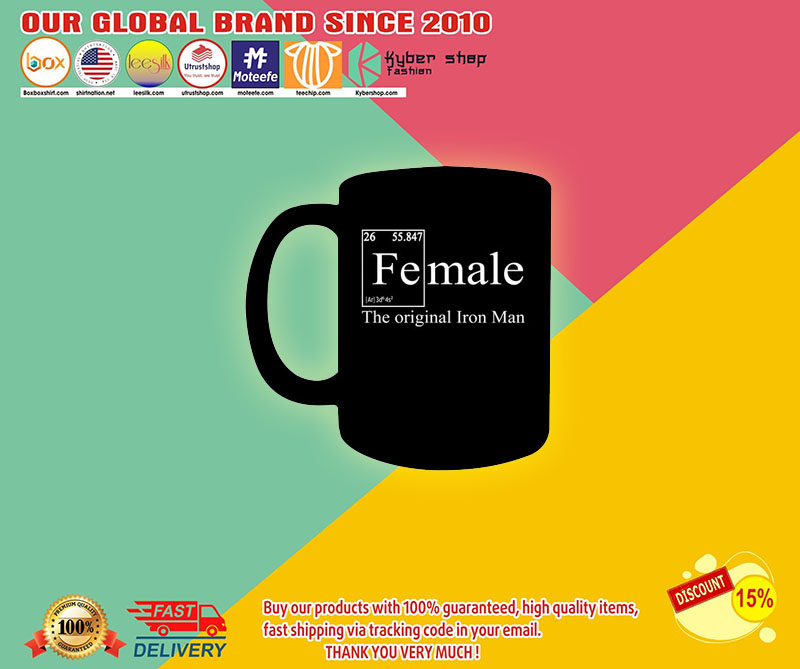 Female the original iron man mug2