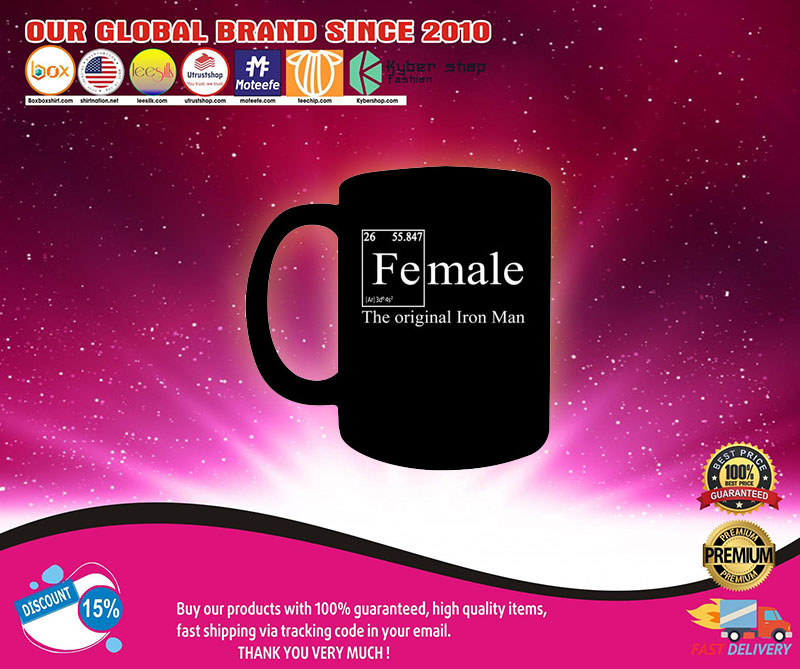 Female the original iron man mug3