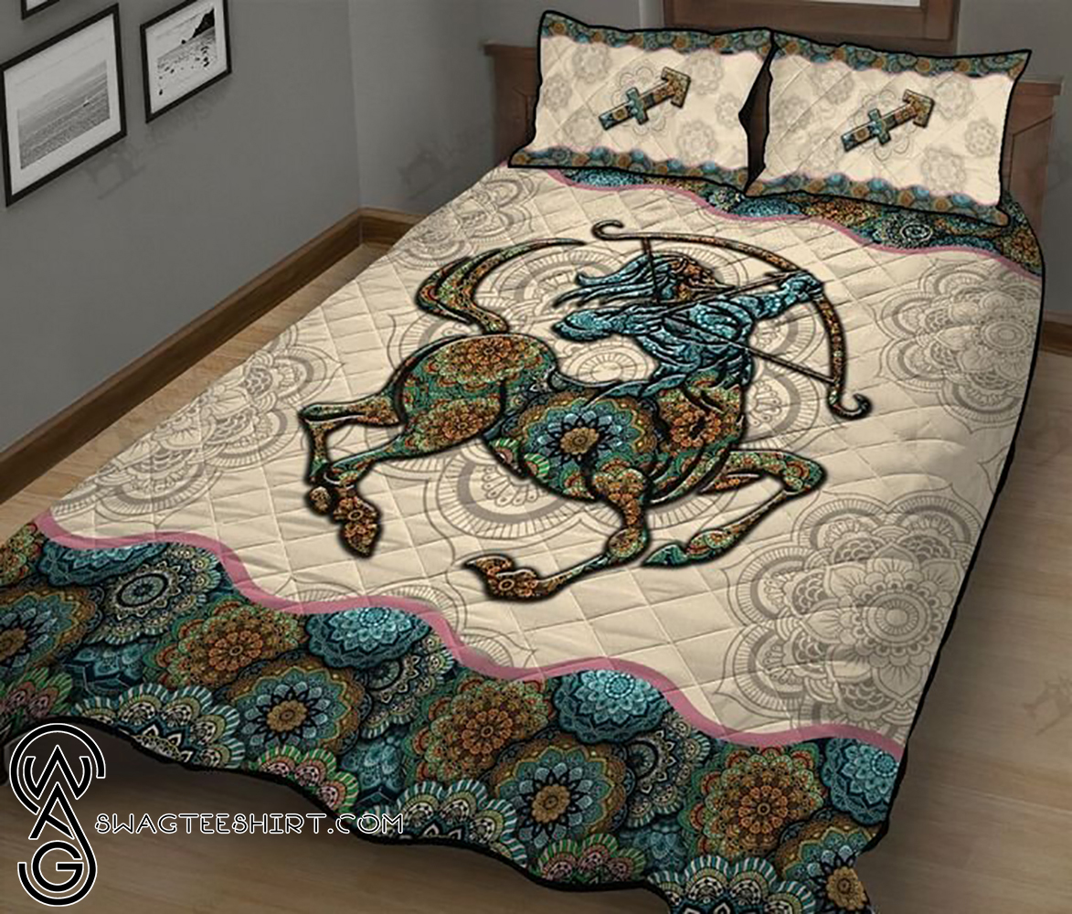 Mandala sagittarius horoscope full printing quilt