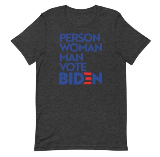 Person vote Biden t shirt 4