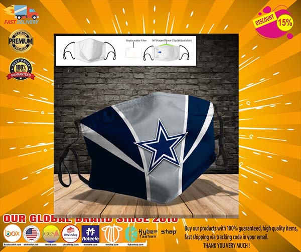 Dallas Cowboys face mask - LIMITED EDITION 6