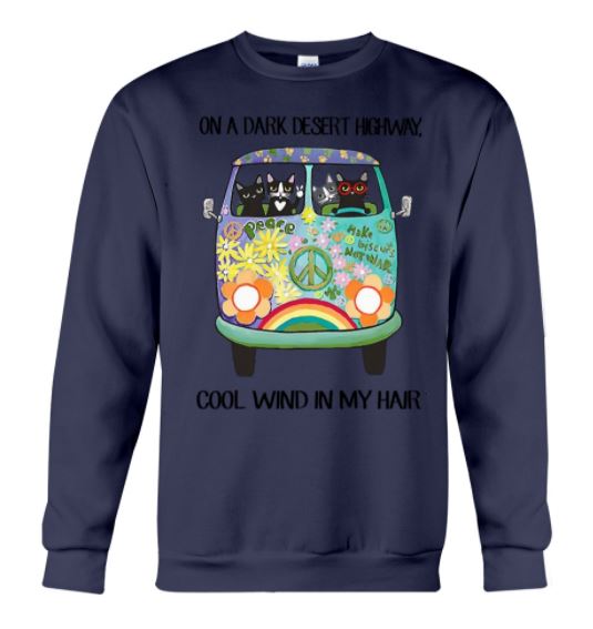 Cat desert highway sweater