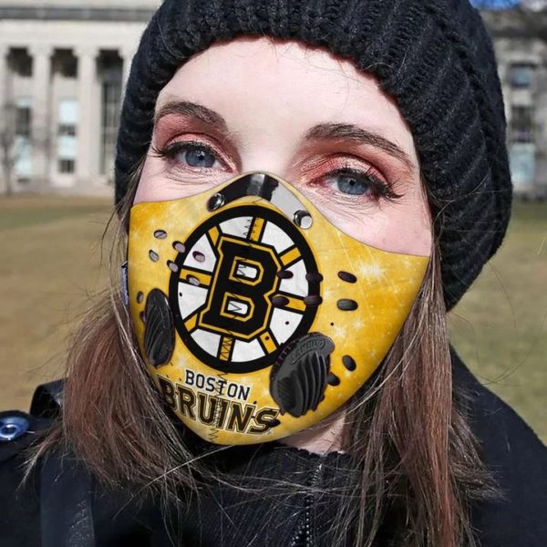 Boston bruins filter face mask