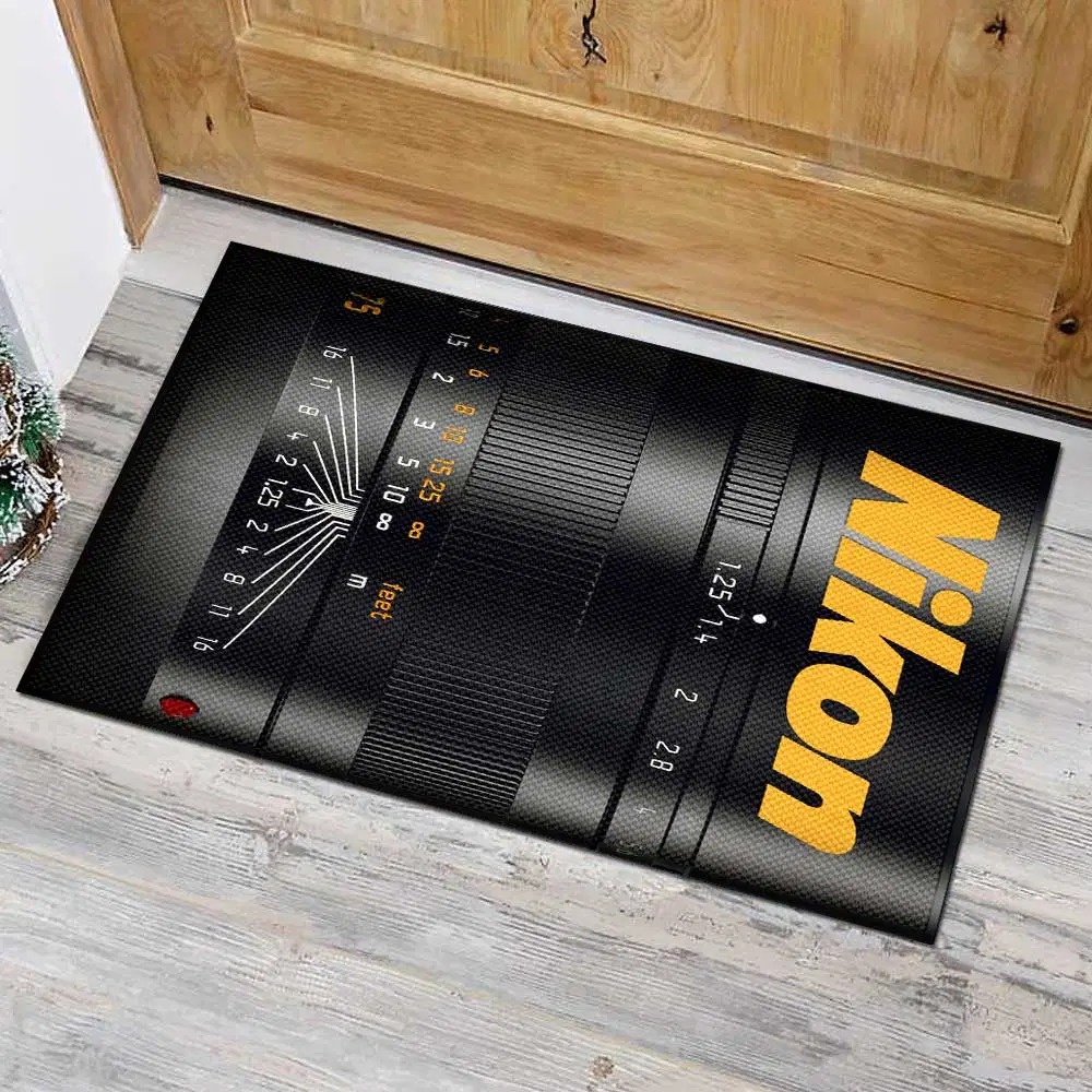 Glossy Black Nikon Lens Doormat 2