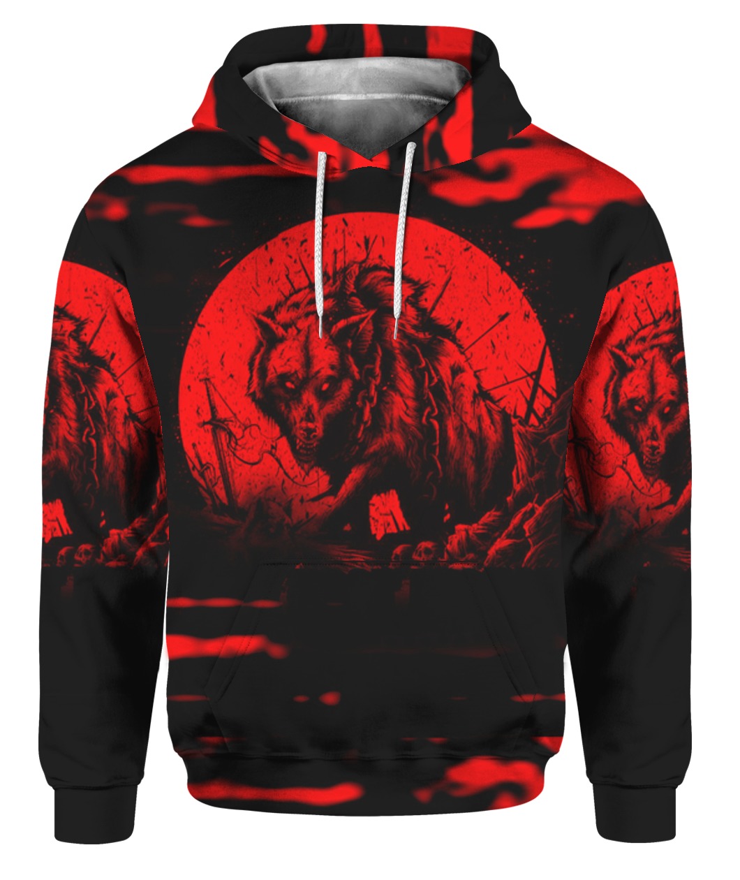 Wolf i'm not the hero you wanted i'm the monster you needed 3d all over printed hoodie, t-shirt - Hothot 110820