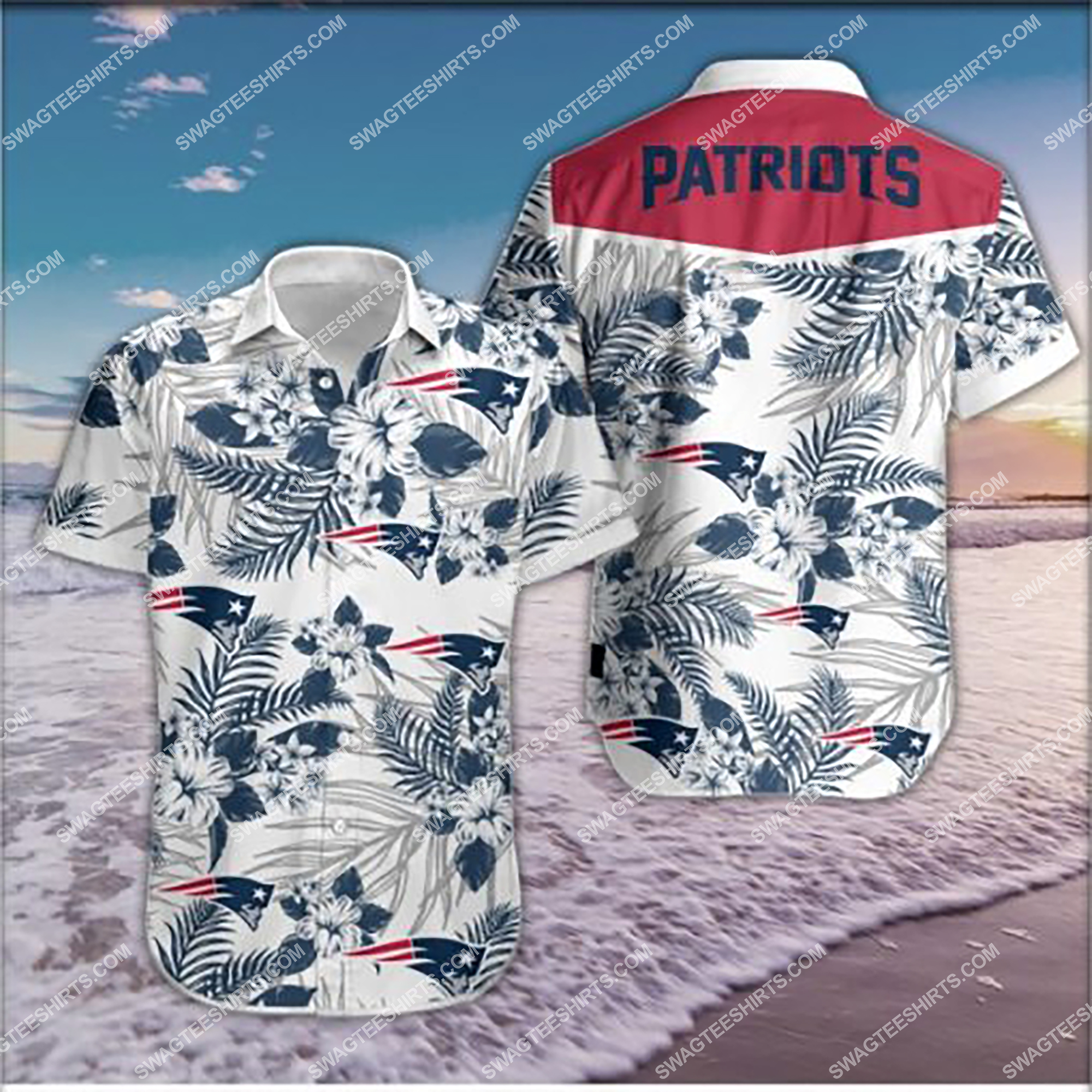 [highest selling] the new england patriots team all over print hawaiian shirt – maria