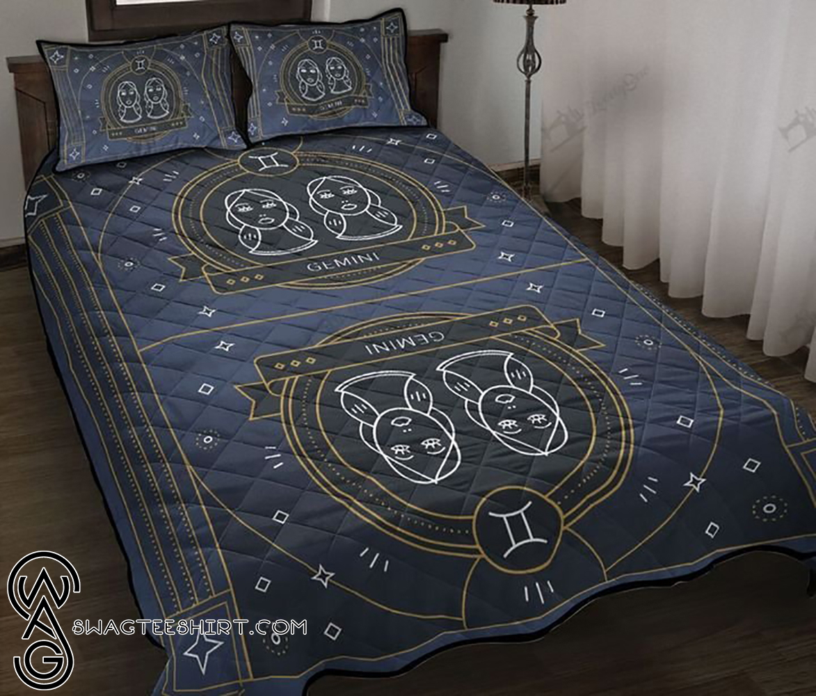 Gemini zodiac symbol full printing quilt – Maria