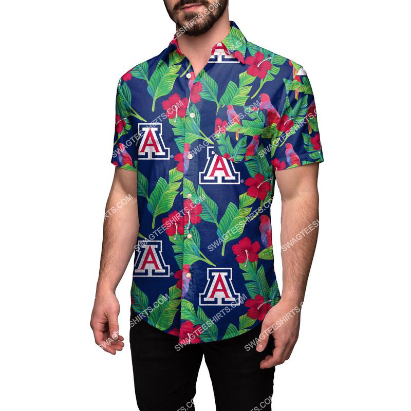 [highest selling] the arizona wildcats floral full print hawaiian shirt – maria