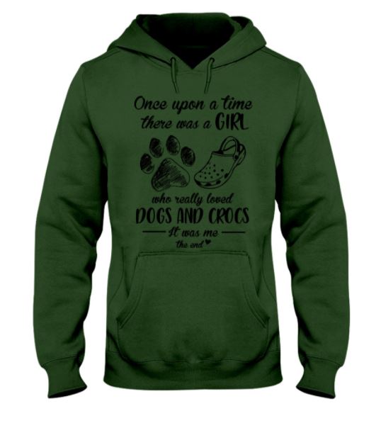 Girl loved dogs crocs hoodie