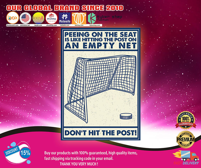 Hockey peeing on the seat is like hitting the post poster2