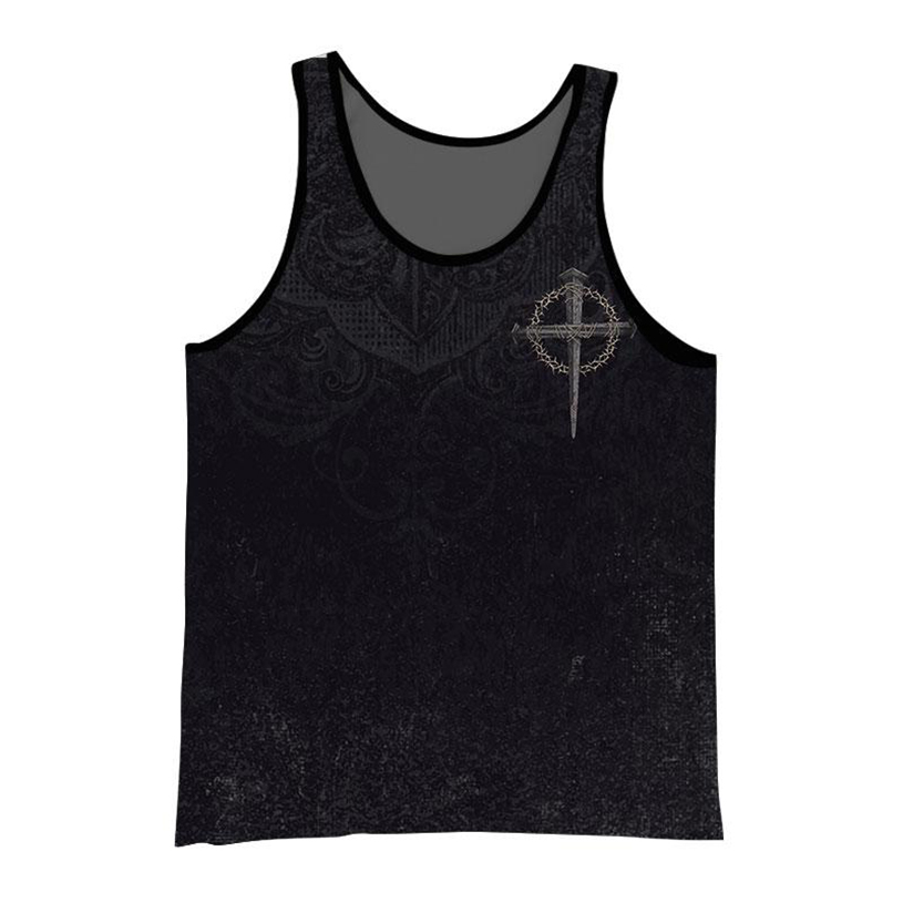I only kneel for one man and he died on the cross full printing 3d tank top