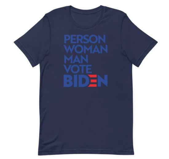 Person vote Biden t shirt 3