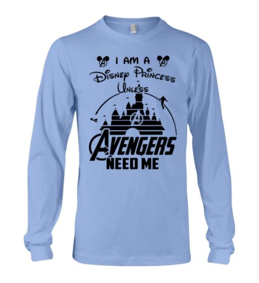 Disney princess Avengers long sleeve tee