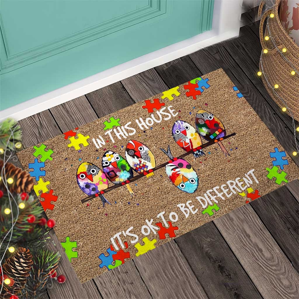 In this house it's ok to be different doormat3