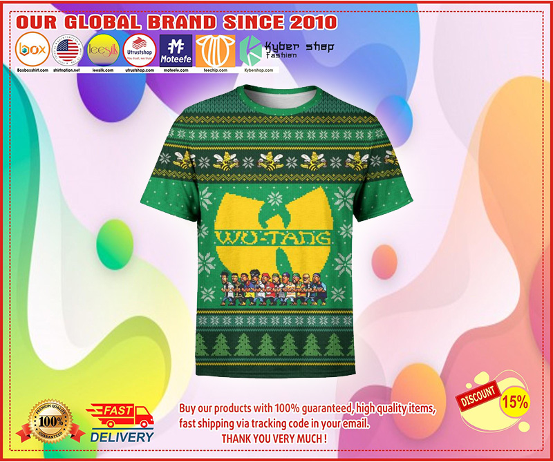 Wu tang clan christmas 3d hoodie and T shirt