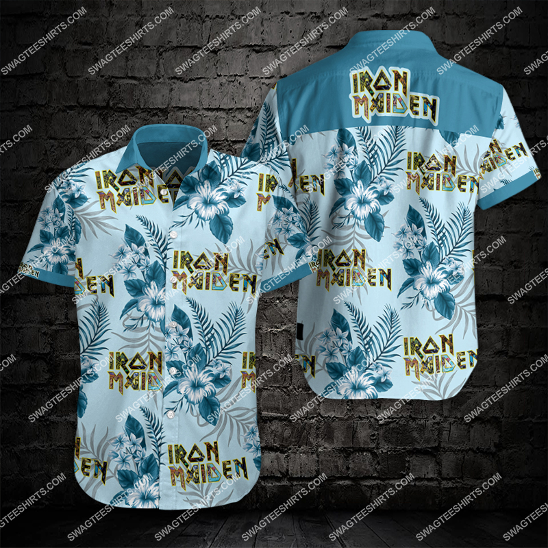 [highest selling] iron maiden band all over print hawaiian shirt - maria