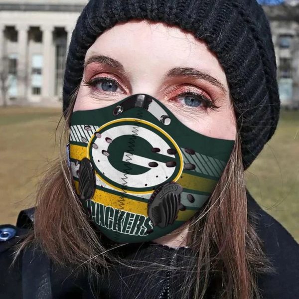 Green bay packers filter face mask
