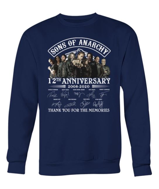 Sons of Anarchy 12th signatures sweater