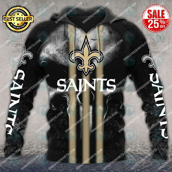[highest selling] skull new orleans saints football team all over printed shirt - maria