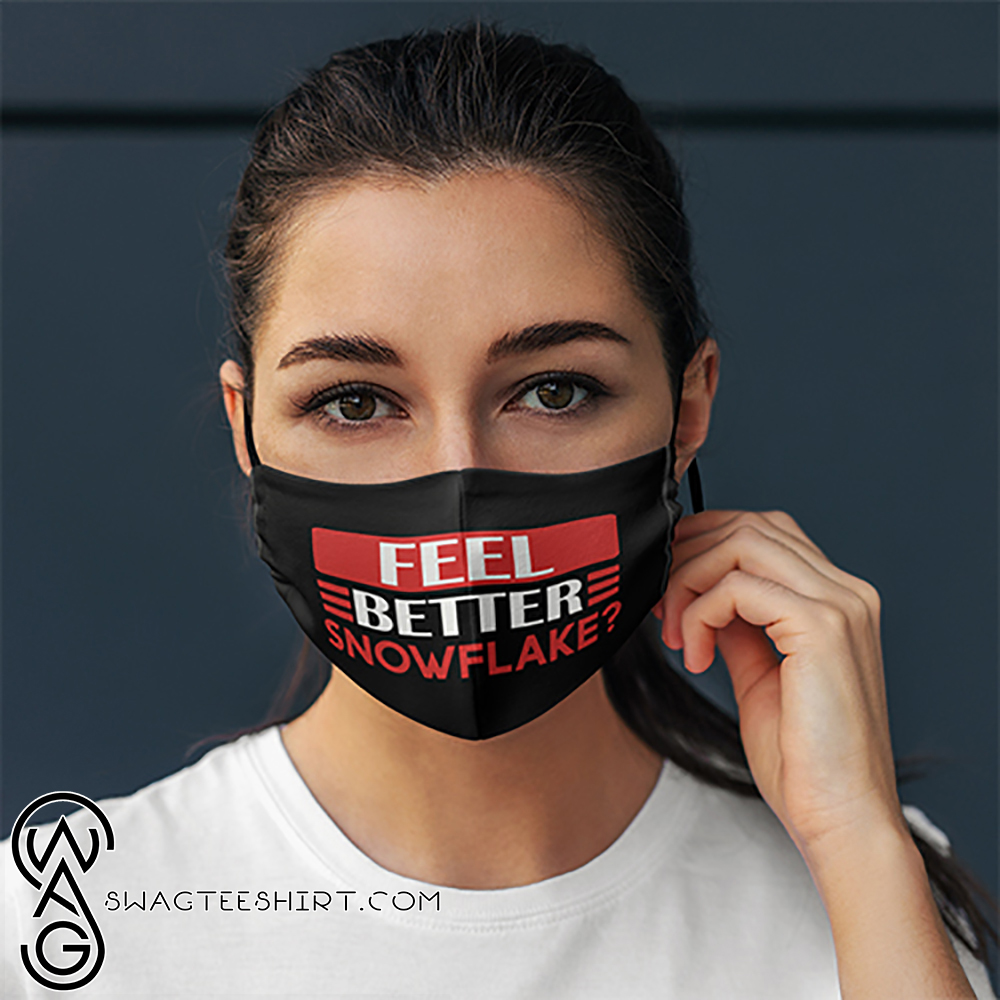 Feel better snowflake 2020 all over printed face mask – maria