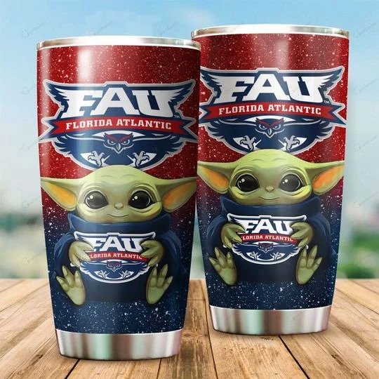 Florida Atlantic Owls Baby Yoda Tumbler