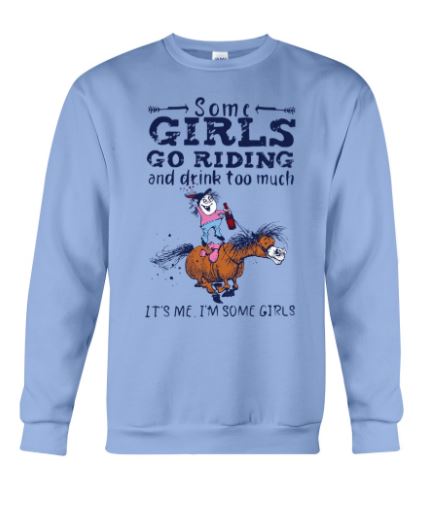 Girls riding drink sweater