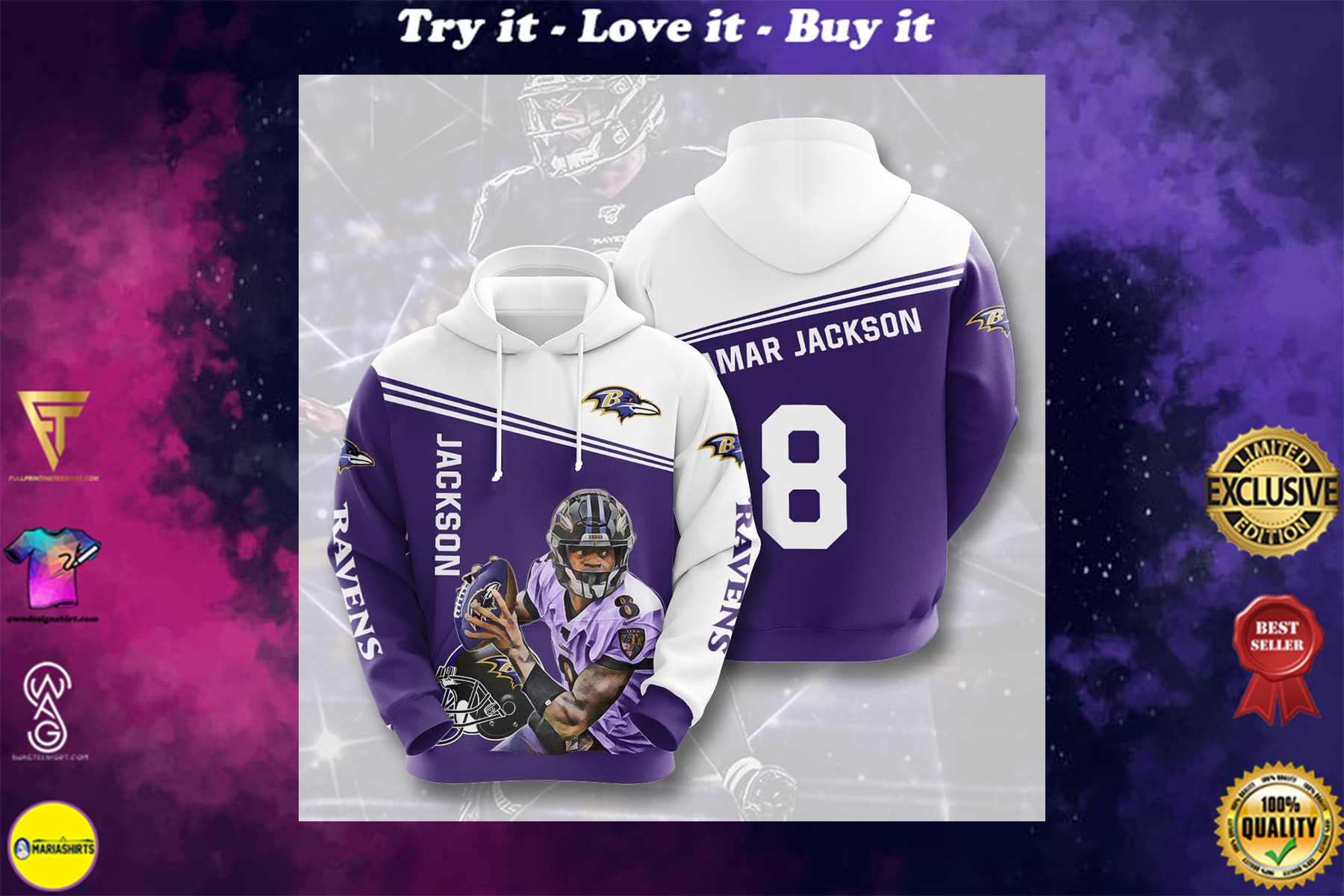[highest selling] legend lamar jackson baltimore ravens 8 full over printed shirt – maria