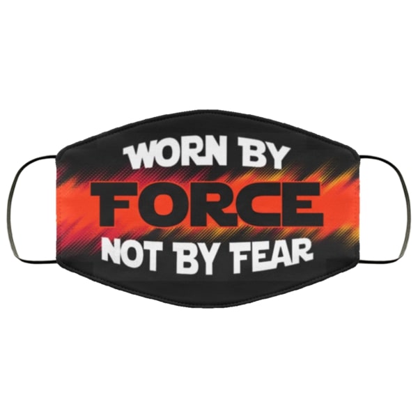 Worn by force not by fear face mask - maria