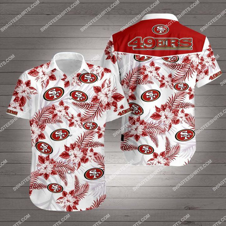 [highest selling] tropical san francisco 49ers all over print hawaiian shirt – maria