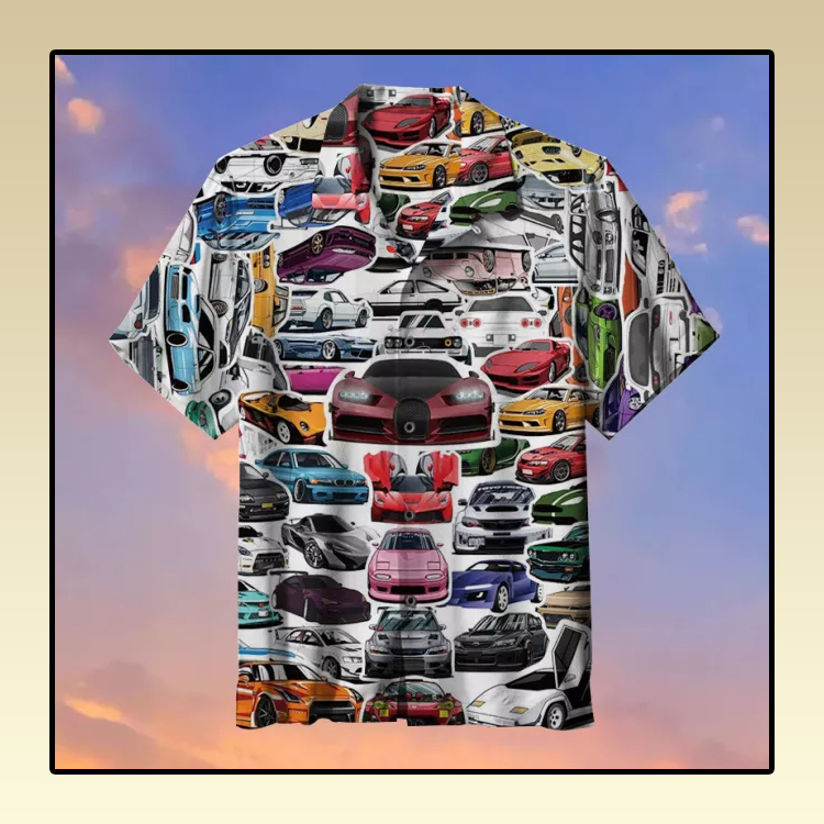 Racing Car Commemorative Hawaiian Shirt3
