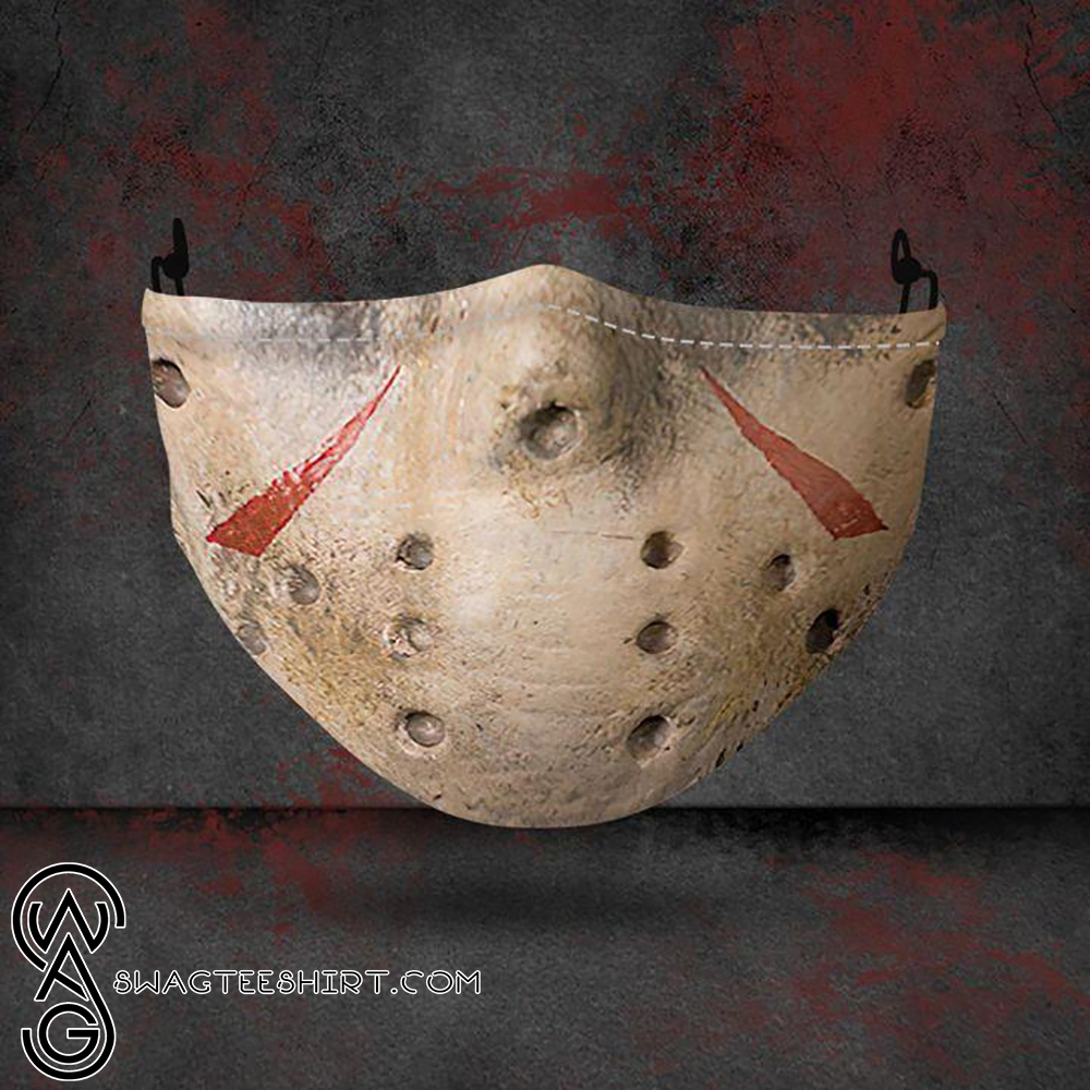 halloween jason voorhees all over printed face mask – maria