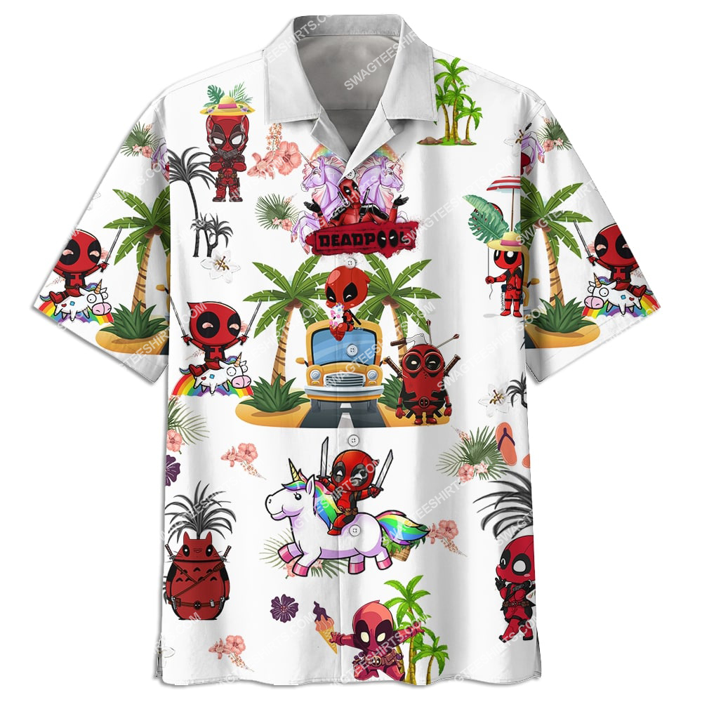 [highest selling] deadpool on the beach summer full printing hawaiian shirt – maria