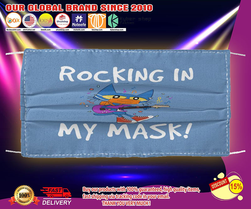 Pete the Cat rocking in my mask face mask – LIMITED EDITION