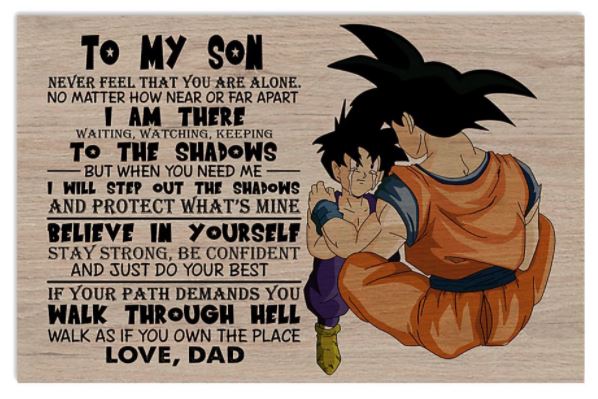 Goku Gohan To my son poster