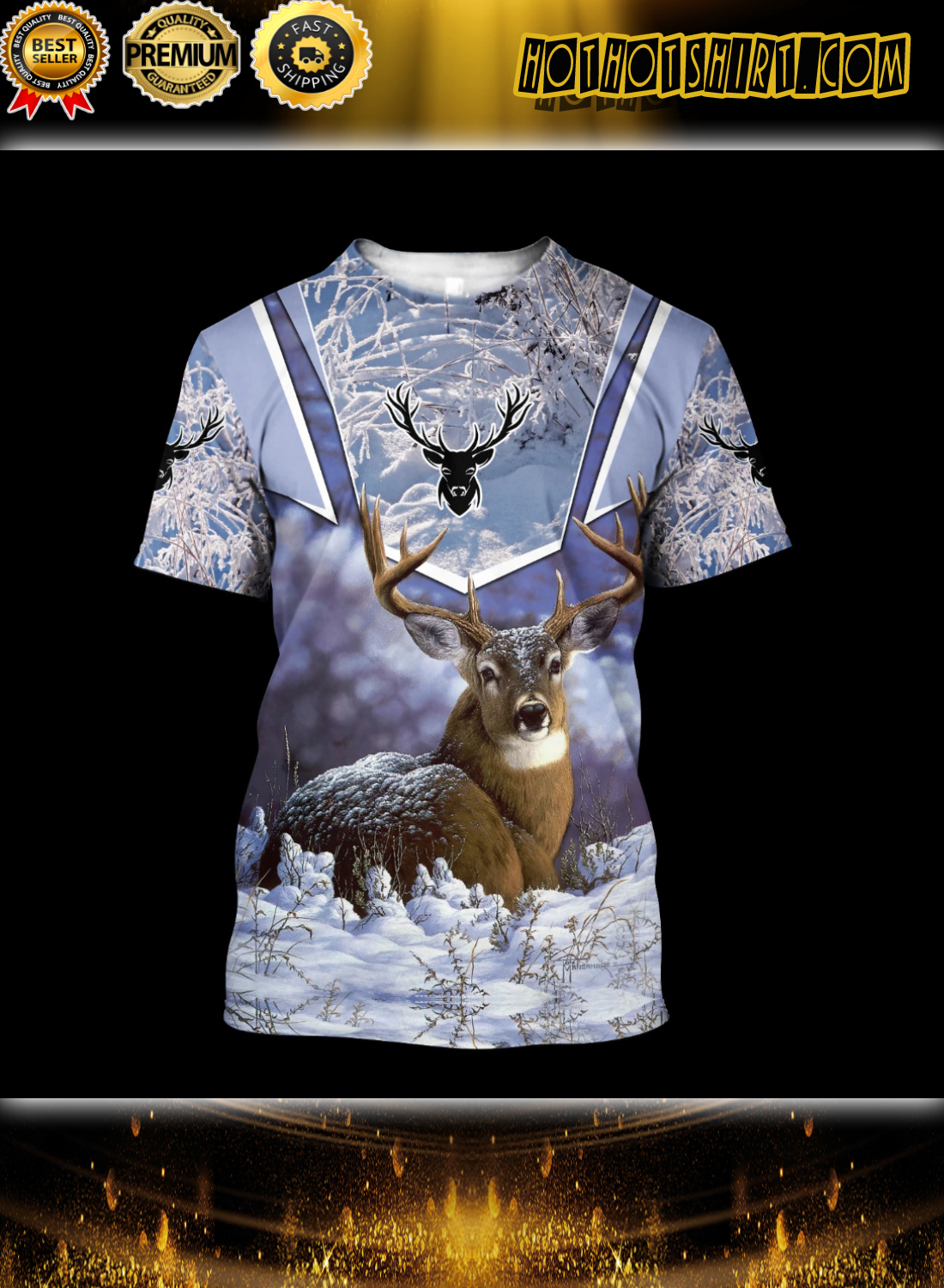 Love Deer 3D All Over Printed Hoodie And Shirts 2